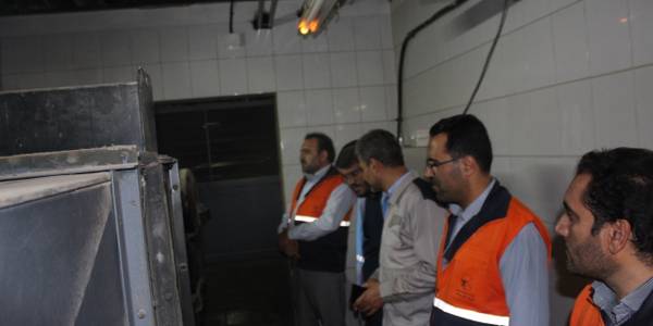 بازدید میدانی از مولد برق اضطراری بانک مسکن