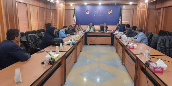 جلسه بررسی ایجاد ساختمان اداره امور مالیاتی شهرستان ساوه