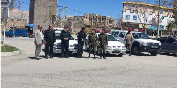 بازدید فرماندار از اکیپ های انتظامی و امدادی مستقر در محورهای مواصلاتی شهرستان