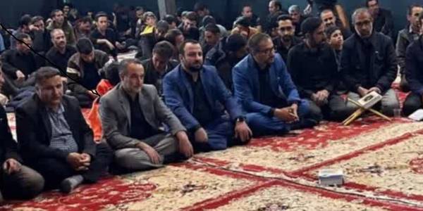 حضور فرماندار، معاون برنامه ریزی فرمانداری و بخشدار مرکزی شهرستان کمیجان در مراسم احیای شب قدر