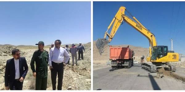 شروع عملیات اجرایی اصلاح شبکه آب شرب روستای خاتم آباد بخش میلاجرد با حضور مسئولین شهرستان و بخش