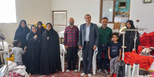 افتتاح کارگاه خیاطی با حضور جناب آقای شالیان مقدم بخشدار زاویه در روستای حکیم آباد بخش زاویه.