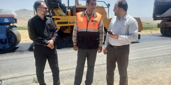 بازدید فرماندار از محور مواصلاتی خنداب- ملایر