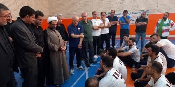 بازدید از اردوی آمادگی تیم ملی والیبال نشسته