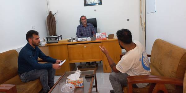 دیدار متصدیان نانوایی شهر زاویه با جناب آقای شالیان مقدم بخشدار زاویه و پیگیری مشکلات مربوط به این صنف.