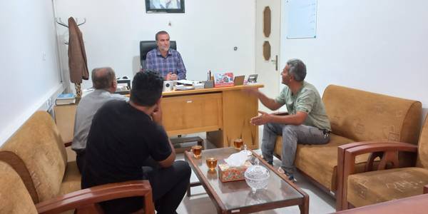 دیدار اعضای شورای روستای بیلفتو با جناب آقای شالیان مقدم بخشدار زاویه و پیگیری مشکلات این روستا