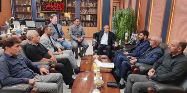 دیدار پیرایش مدیر کل ورزش و جوانان استان مرکزی با مهدی الیاسی معاون استاندار و فرماندار ویژه شهرستان ساوه