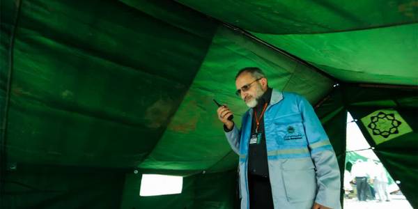 ۱۱۰۰ نیروی عملیاتی در مانور مقابله با زلزله در استان مرکزی  حضور داشتند.