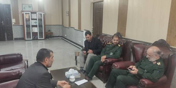 دیدار  فرمانده سپاه روح‌الله استان مرکزی با  فرماندار