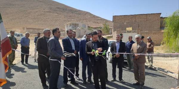 افتتاح و بهره برداری پروژه جدول گذاری معابر روستای الویر