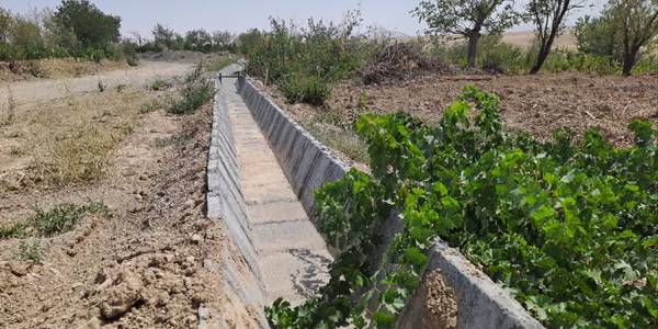 افتتاح و بهره برداری پروژه کانال آبرسانی کشاورزی باغات روستای علیشار
