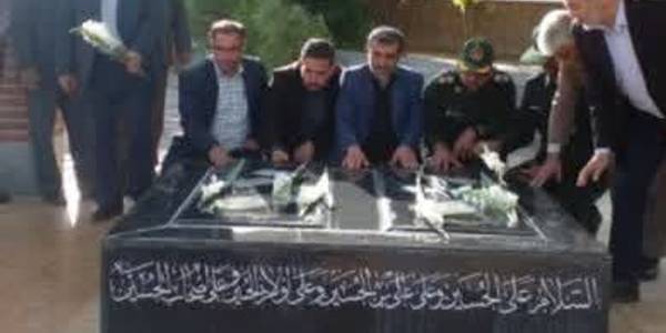 ادای احترام به شهیدان گمنام بخش خرقان