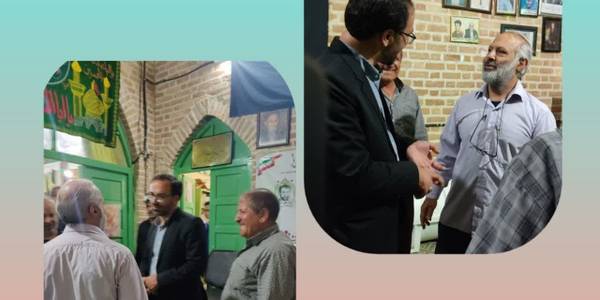 دکتر اتابکی سرپرست فرماندار شهرستان تفرش با حضور در بین نمازگزاران مسجد حسین خانی و شرکت در روضه ابا عبدالله الحسین(ع) ضمن بازدید از بخش های مختلف فرهنگی و اجتماعی مسجد، با نمازگزاران مسجد حسین خانی تفرش گفتگو و به مطالبات مردم پاسخ داد.