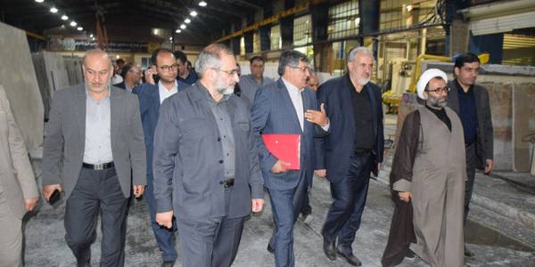 بازدید وزیر صمت از شرکت پیشگامان سنگ پاسارگاد شهر نیم ور