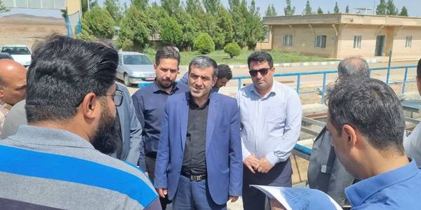 بازدید از تصفیه خانه شهرک صنعتی زاویه