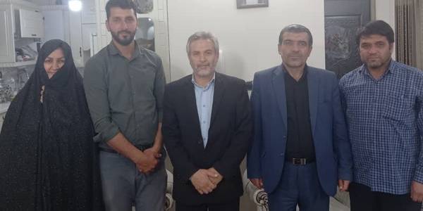 دیدار با با خانواده جانباز متوفی جمشید امینی بیات
