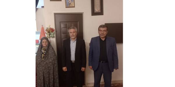 دیدار با با خانواده جانباز متوفی اهلعلی دلیریان