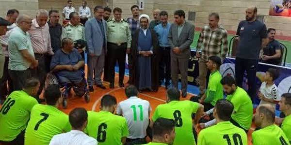 حضور سرپرست فرمانداری شهرستان محلات در محل مسابقه تدارکاتی بین تیم های ملی والیبال نشسته ایران و روسیه