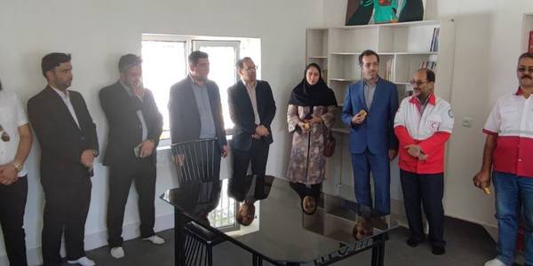 بازدید از کتابخانه و خانه ورزش روستای شهراب