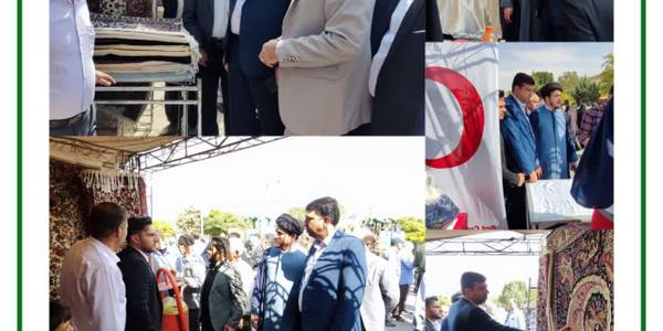 💢 بازدید فرماندار شهرستان اراک به همراه مسوولین استانی، مسوولین شهر و بخش ساروق از غرفه های جشنواره فرش جیریا