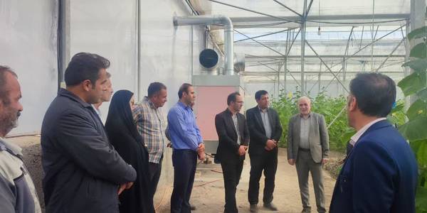 بازدید اتابکی سرپرست فرمانداری شهرستان از واحد‌های گلخانه‌ای روستای کبوران