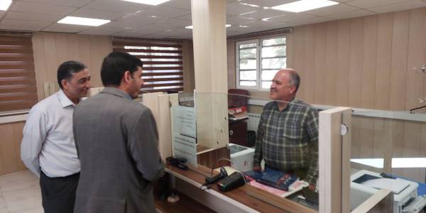 بازدید سر زده سرپرست فرمانداری از اداره امور مالیاتی شهرستان محلات
