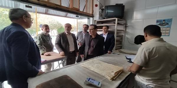 بازدید میدانی از تعدادی نانوایی های لواش، سنگک و بربری سطح شهر شازند