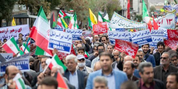 خروش ضد صهیونیستی مردم استان مرکزی در یوم‌الله ۱۳ آبان