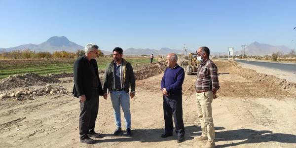فرماندار از محور خمین - قورچی باشی بازدید کرد