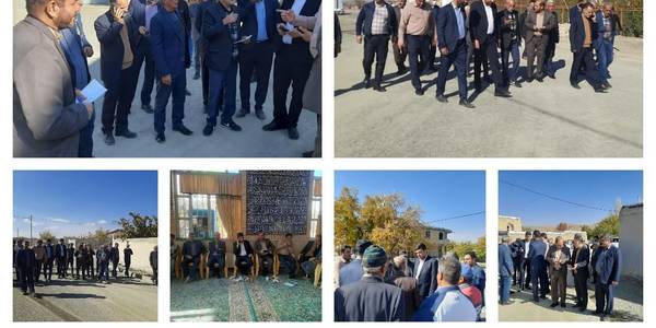 بازدید میدانی فرماندار شهرستان اراک از روستاهای محور خمین