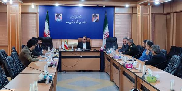 جلسه توسعه سامانه های پایش تصویری شهر و روستاهای شهرستان ساوه