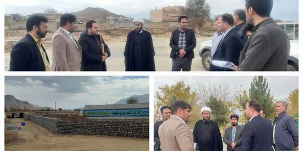بازدید فرماندار از روند اجرای پروژه دیوار ساحلی روستای خانقاه