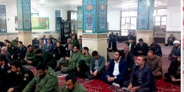 مراسم زیارت عاشورا در آغازین روز هفته بسیج