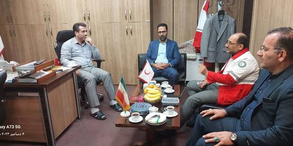 نشست با مدیرکل  پدافند غیرعامل سازمان جمعیت هلال احمر کشور.
