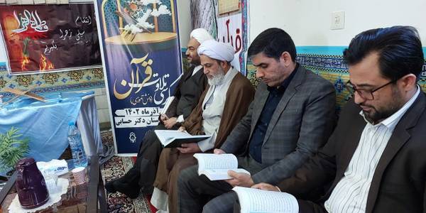 مراسم انس با قرآن در هنرستان دخترانه دکتر حسابی شهر محلات برگزار شد.