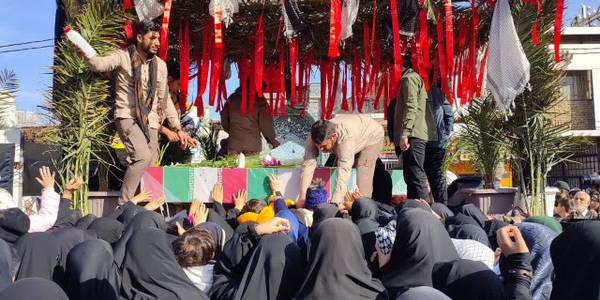 تشییع پیکر پاک و مطهر شهیدان گمنام و راهپیمایی حمایت از مردم مظلوم غزه