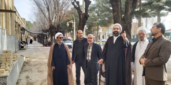 بازدید  از آخرین وضعیت بهسازی مصلی حضرت آیت الله دانش (ره)
