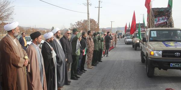 آئین استقبال از شهدای گمنام در روستای شهابیه شهرستان خمین برگزار شد