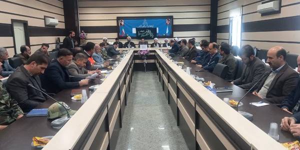 معارفه امام جمعه شهر جاورسیان در جلسه شورای اداری شهرستان خنداب