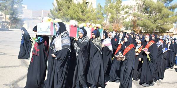 سنگ تمام دهه نودی های شهرستان محلات در استقبال از شهدای گمنام دفاع مقدس