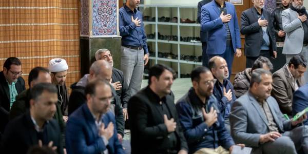 برگزاری عزاداری ایام شهادت حضرت زهرا (س) و اولین سالگرد تدفین شهید خوشنام در استانداری