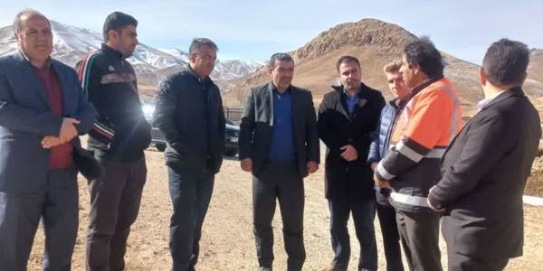 بازدید فرماندار  از محل احداث راهدارخانه روستای چناقچی علیا