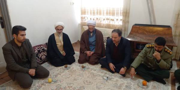 دیدار با خانواده شهید در اولین روز از ماه رجب