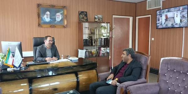 دیدار مدیر آب و فاضلاب شهرستان با فرماندار
