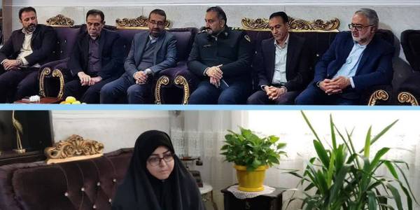 دیدار با خانواده شهید عرصه مبارزه با قاچاق کالا و ارز