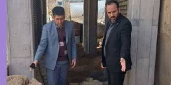 بررسی میدانی پروژه درحال احداث مسکن محرومین