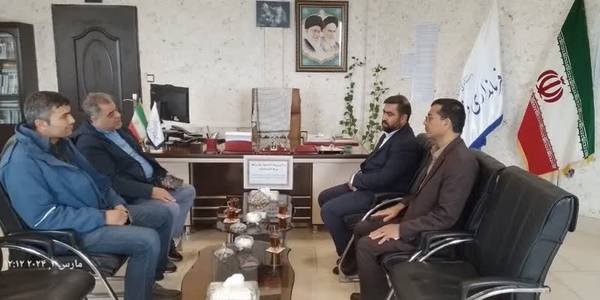 دیدار مهندس کبیری مدیرعامل مجموعه صنعتی کبیر با آقازیارتی فرماندار شهرستان فراهان