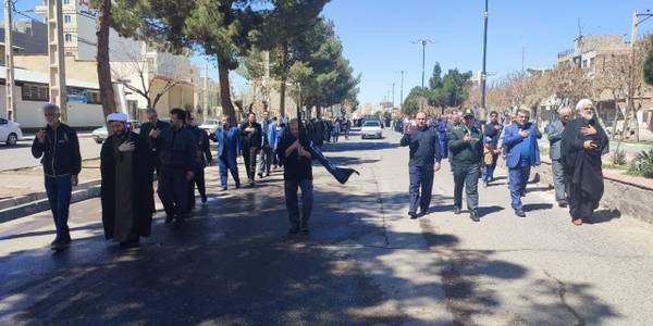 حضور فرماندار در مراسم کاروان غم سالروز شهادت مولی الموحدین امام علی (ع)