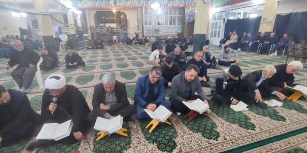 حضور فرماندار در مراسم شب‌های پر فیض قدر در حسینیه شهدای پرندک