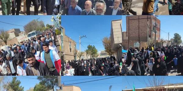 حضور مردم زاویه در راهپیمایی روز قدس